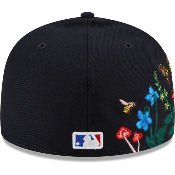 New Era New York Yankees Blooming 59FIFTY Fitted Hat Cap Navy - Picture 6 of 6